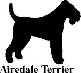 Airedale Terrier. Dog silhouette breeds dog breeds dog monogram logo dog face vector
SVG PNG EPS