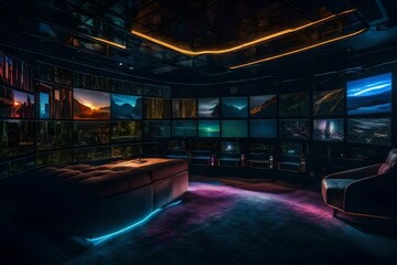 night view of the city