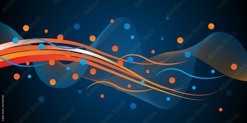 Poster colorful template banner with gradient color. design with liquid shape.