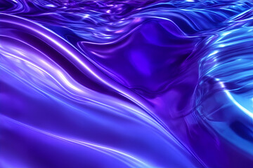 Obraz premium Abstract Purple Waves Background 3D. The waves are smooth and fluid. The background is versatile and can be used for a variety of purposes