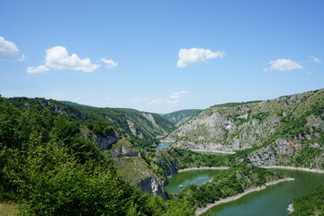 Fototapeta na wymiar view from the top of the mountain serbia
