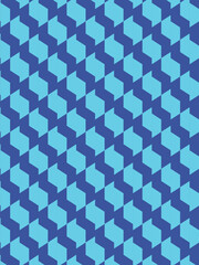 Fototapeta premium blue waves seamless pattern