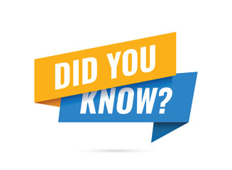 Did you know icon in flat style. Banner interesting facts vector illustration on white isolated background. Explanation sign business concept.