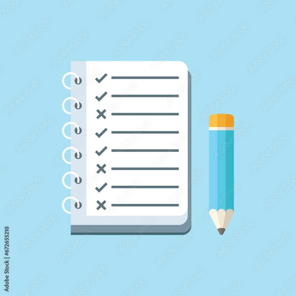 Poster to do list or planning icon in flat style. paper sheet with clipboard vector illustration on isolate