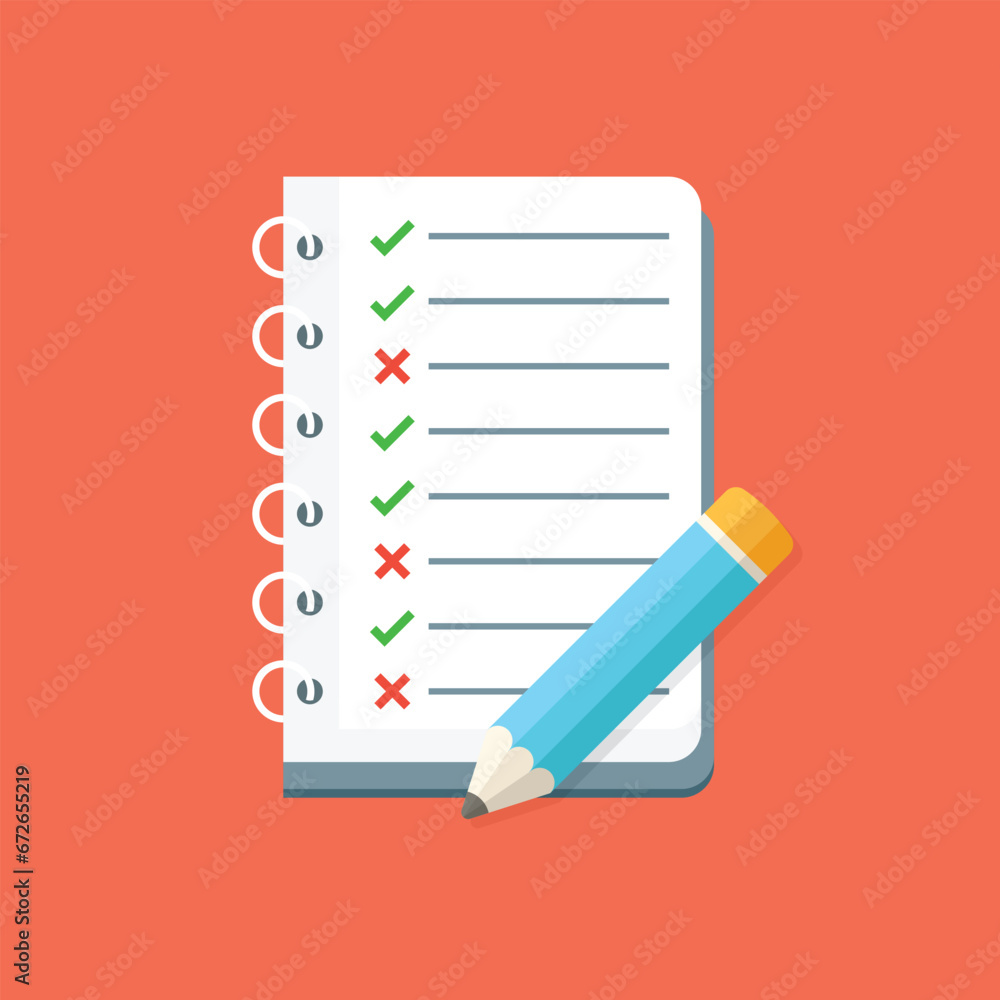 Poster to do list or planning icon in flat style. paper sheet with clipboard vector illustration on isolate