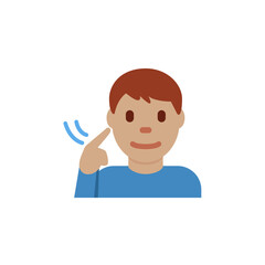 Deaf Man: Medium Skin Tone