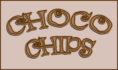 CHOCO text effect