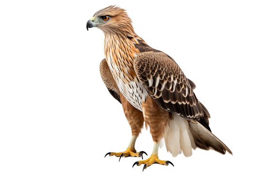 Seamless Wildlife Hawk Eagle Isolated on transparent background