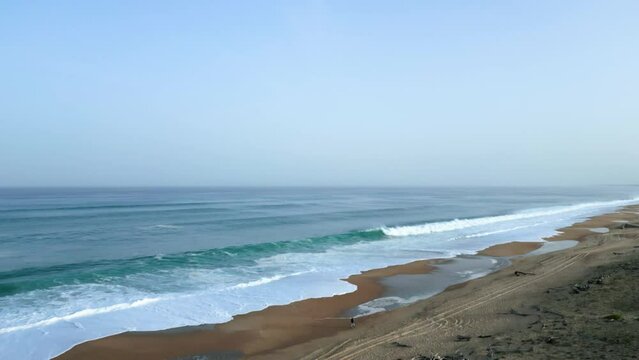 waves on the beach