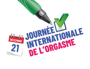 journée internationale de l'orgasme le 21 décembre