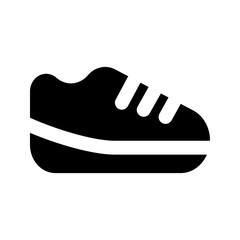 running shoe glyph icon