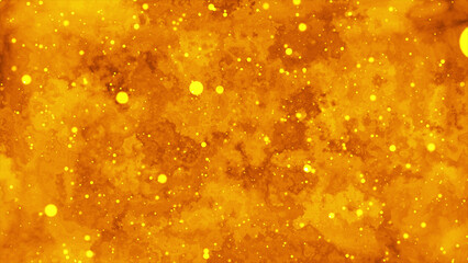 Sparkling goloden colour Particles,Magic Blurry Glitter Lights  background.