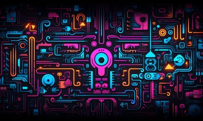 Obraz premium electronic circuit board
