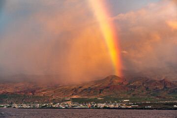 Rainbow views around Santo Antão a Cape Verde Island
