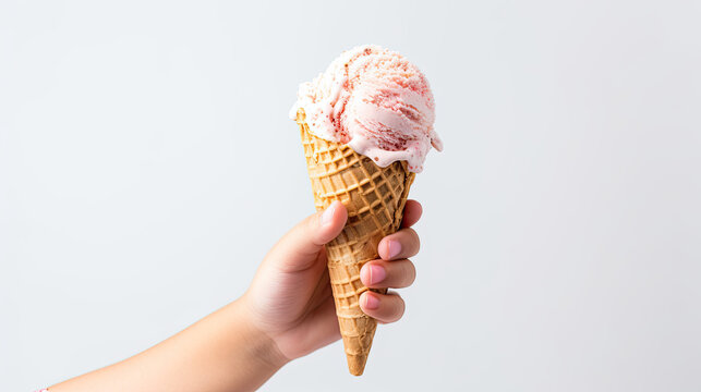 Person holding an ice cream cone