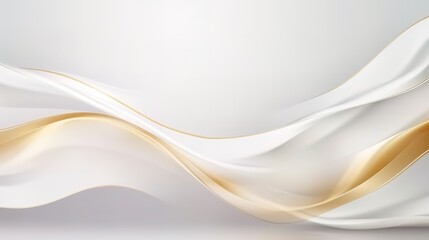 luxury white background with golden line element - obrazy, fototapety, plakaty