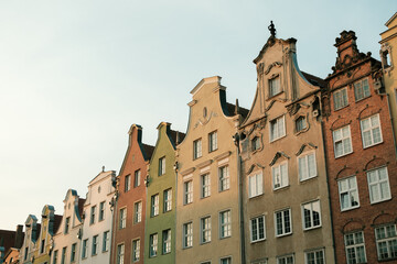Architecture in the Old Town of Gdańsk, Poland - obrazy, fototapety, plakaty