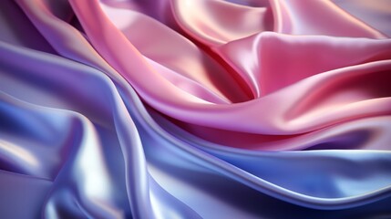 pink and light blue silk wavy background