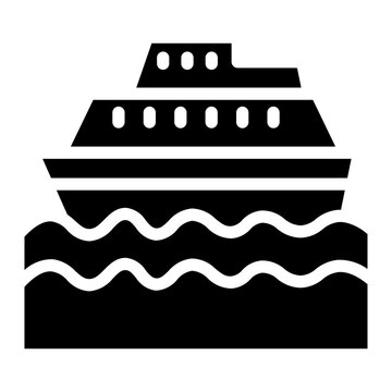 cruise ship glyph