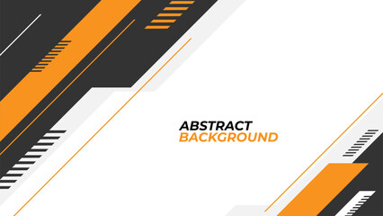 Modern abstract geometric background design with grey orange and white color
