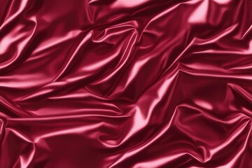 Fototapeta premium seamless dark ruby red wrinkled metallic foil christmas tissue wrapping paper sheet background texture