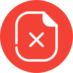 Fototapeta premium Corrupted File Icon