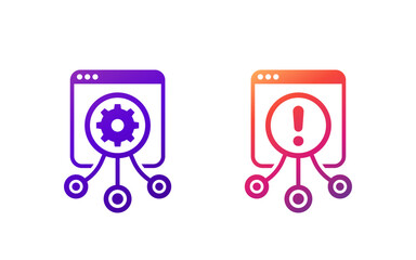 load testing, performance test icons