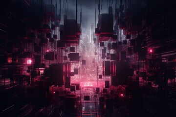 futuristic city , dystopian future