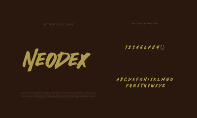 Best Alphabet Painting Paint Brush Beauty Script Logotype Font lettering handwritten