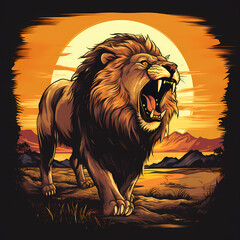 Lion T-shirt Design