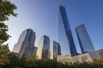Skyscrapers around the World Trade Center, New York City, USA