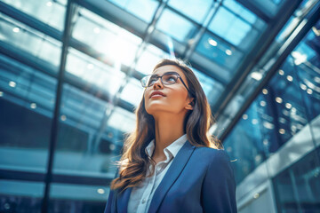 A portrait of a female CEO in her office, exuding confidence and professionalism, serving as an inspirational image for women in business.