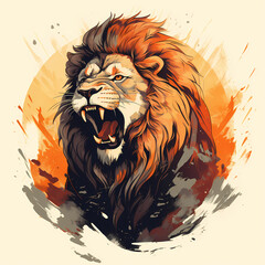 Lion T-shirt Design