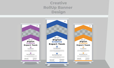 banner for your Corporate business, company, and restaurant with 3 color