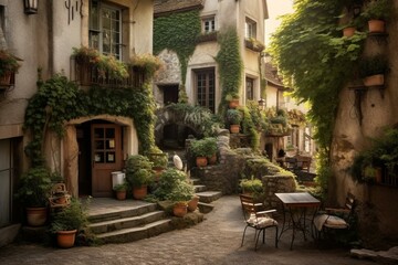 Fototapeta na wymiar A picturesque location in France. Generative AI