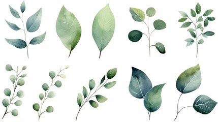 branch with leaves generated by AI