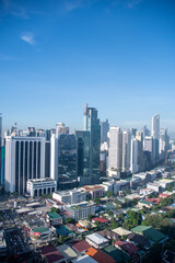 Skyline of Makati area in Manila