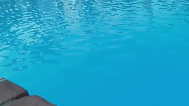 A swimming pool is in Naama Bay, Sharm El Sheikh, South Sinai, Egypt. Sharm El Sheikh is a landmark in Egypt.
