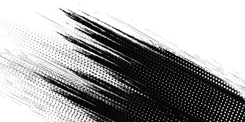 grunge dots halftone Abstract speed lines style blue color halftone banner design template.