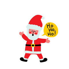 Cute Santa Claus Vector Set