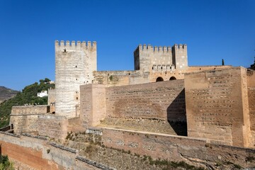 Fototapeta na wymiar Alcazaba of the Alhambra, Granada, Spain
