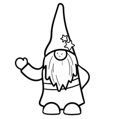 Hand Drawn Christmas Gnome Set