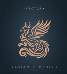 Asian traditional phoenix pattern ancient Chinese phoenix	
