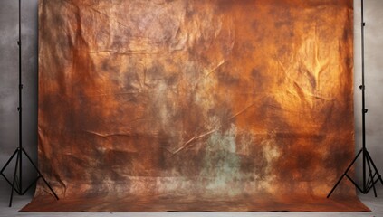 Obraz premium Crumpled shiny foil texture background.