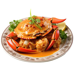 fried crab on a plate
