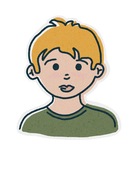 Illustration dessin petit gar&ccedil;on 