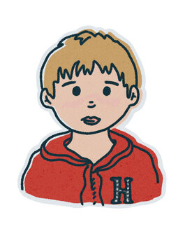 Illustration dessin petit gar&ccedil;on 