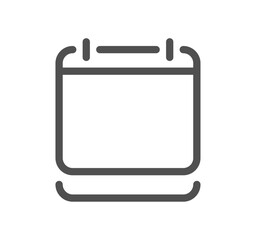 Calendar related icon outline and linear vector.