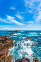 Jogashima in summer beach in japan
