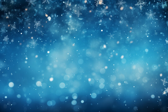 abstract christmas background with snowflakes. Image for christmas greeting cards or marketing campaign.
